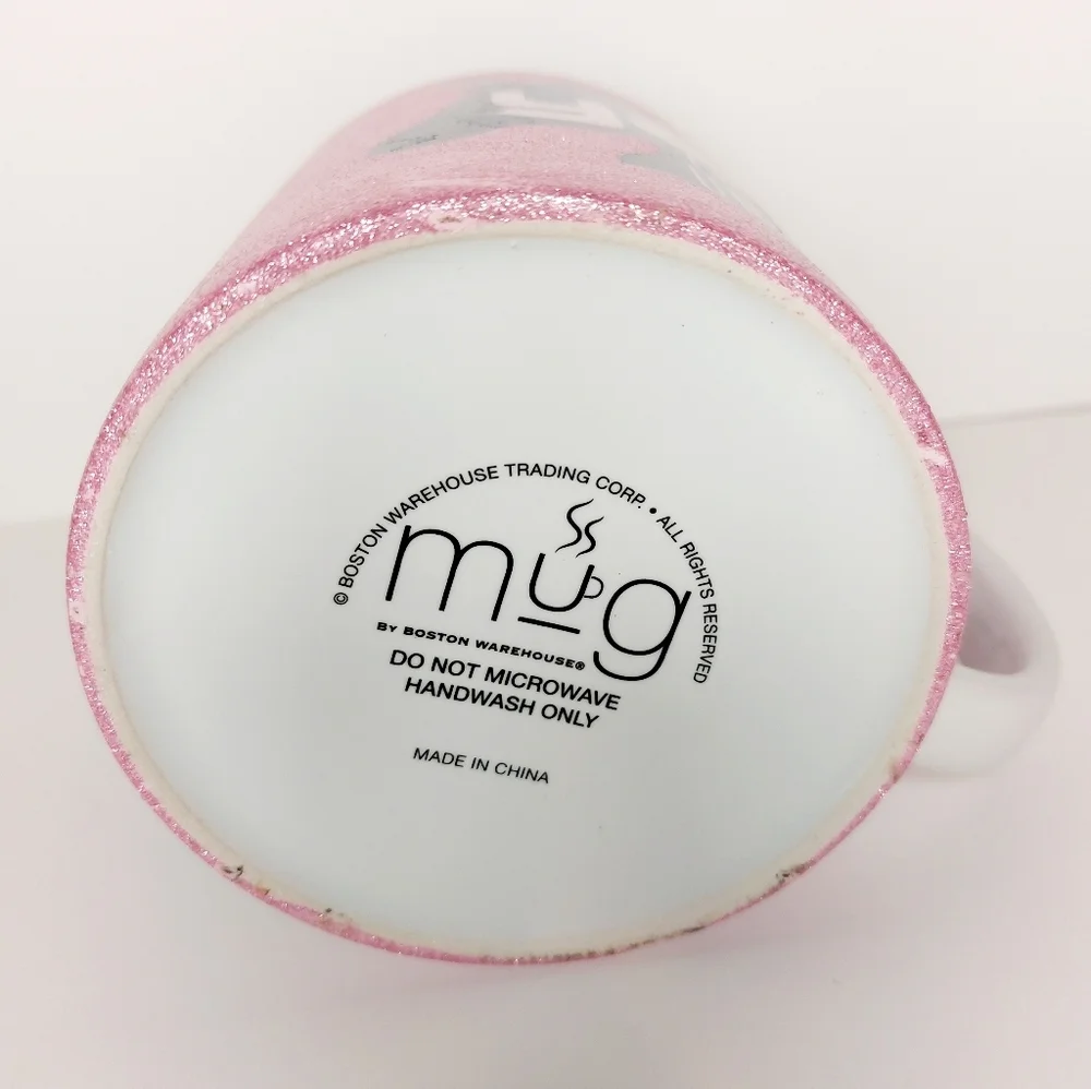Pink‎ Shimmering Oversized 20oz Unicorn Glitter Mug